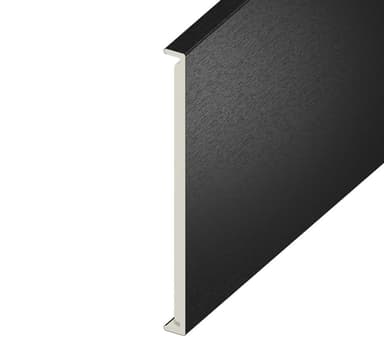 18mm Plain Black Ash Double Fascia Board 450mm x 5m