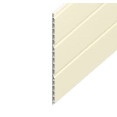 9mm Hollow Soffit Board Cream 300mm x 5m