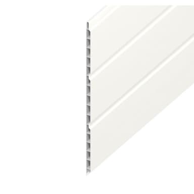 9mm Hollow Soffit Board White Ash 300mm x 5m