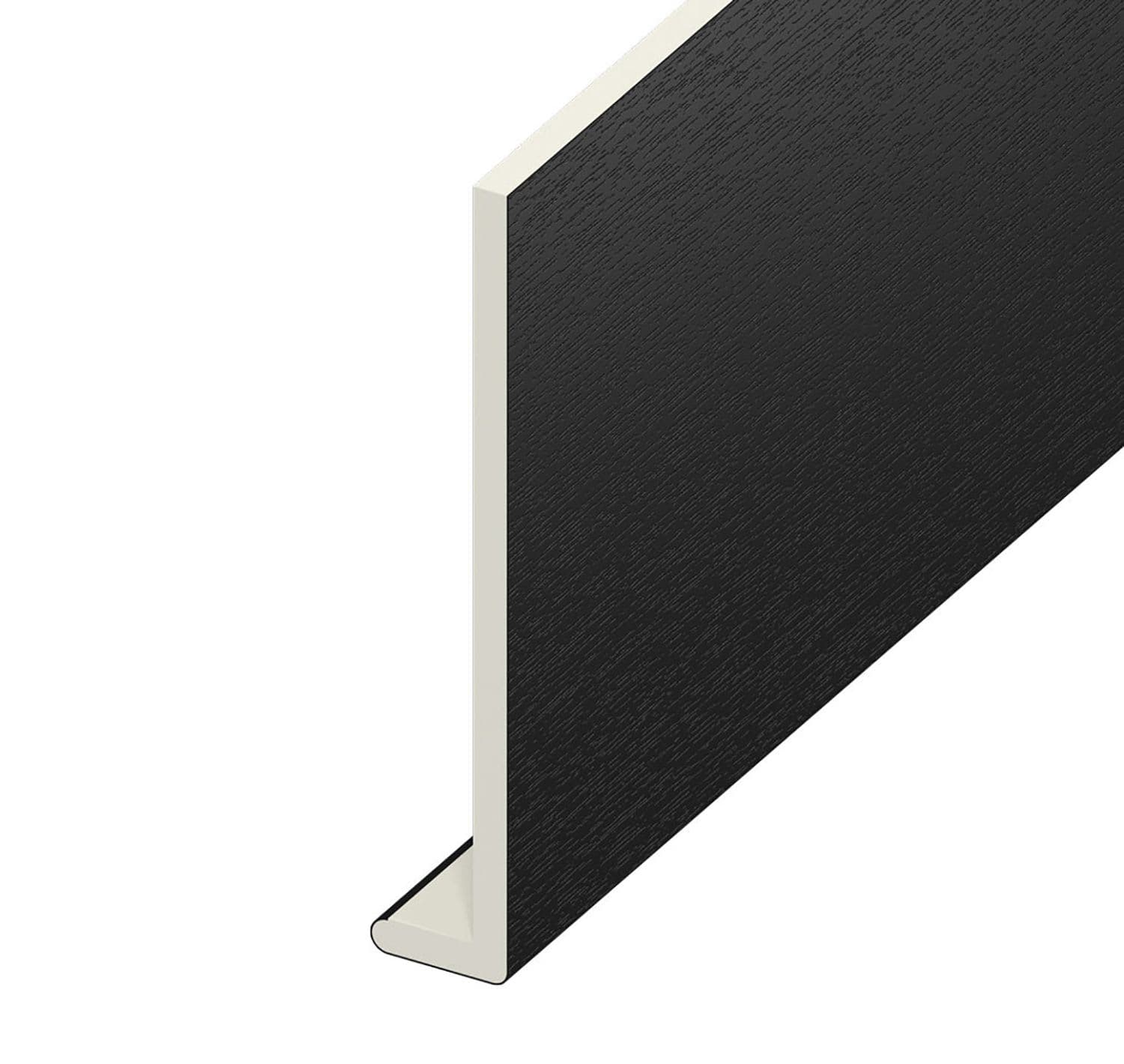 9mm Plain Black Ash Capping Board 175mm x 5m