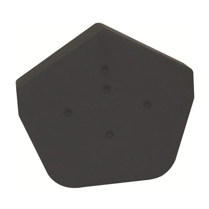 Black Easy-Trim Angled Ridge End Cap