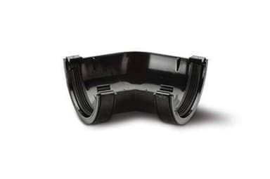 112mm Half Round Angle 135 Degree Black