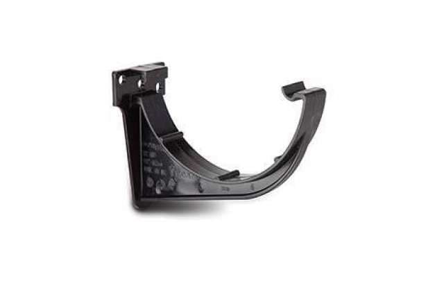 112mm Half Round Black Gutter Fascia Bracket