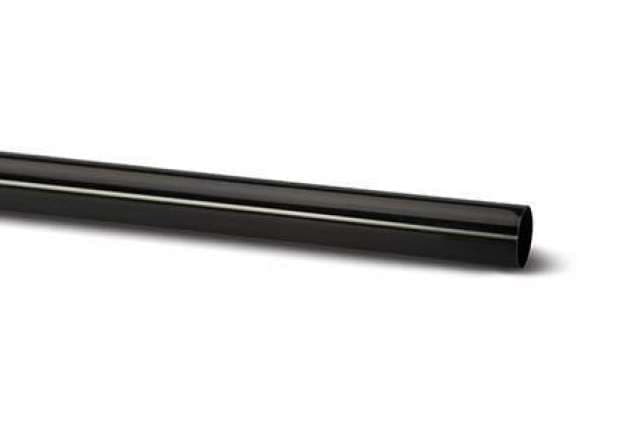 68mm Round Downpipe Black 2.5m