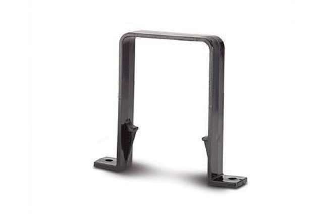 65mm Square Downpipe Bracket Black