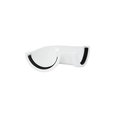 112mm Half Round 90 Degree Gutter Angle White